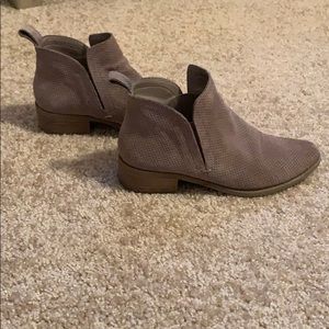 Dolce Vita Perforated Taupe Bootie